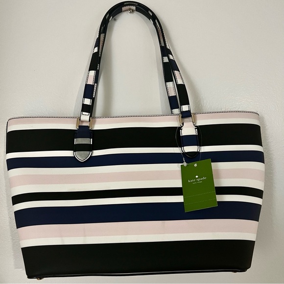 Kate Spade Striped Tote - Picture 4 of 8